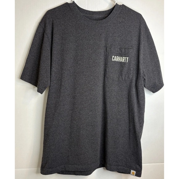 Carhartt Loose Fit Graphic T-shirt Men's Size M‎ Short Sleeve Crewneck Charcoal - Picture 1 of 8
